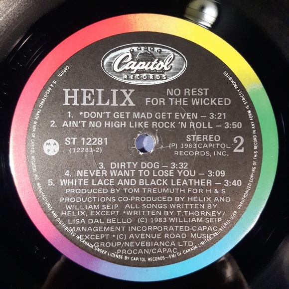 Helix - No Rest For The Wicked - Vinyl LP Record - Picture 4 of 4